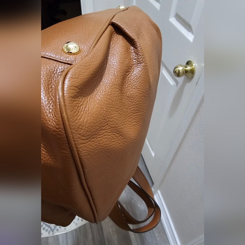 Michael Kors Large Caramel Brown Fulton East West Tote EUC 2 Callouts see pics - Picture 10 of 16